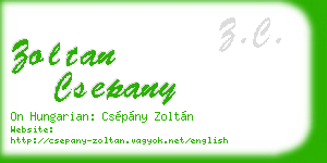 zoltan csepany business card
