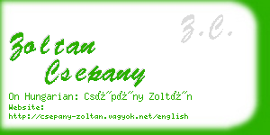 zoltan csepany business card